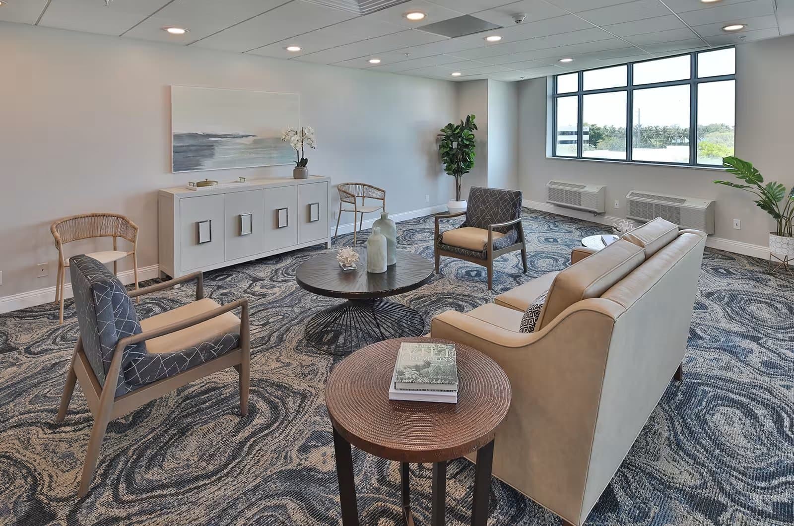 A resident lounge at an AHAVA community